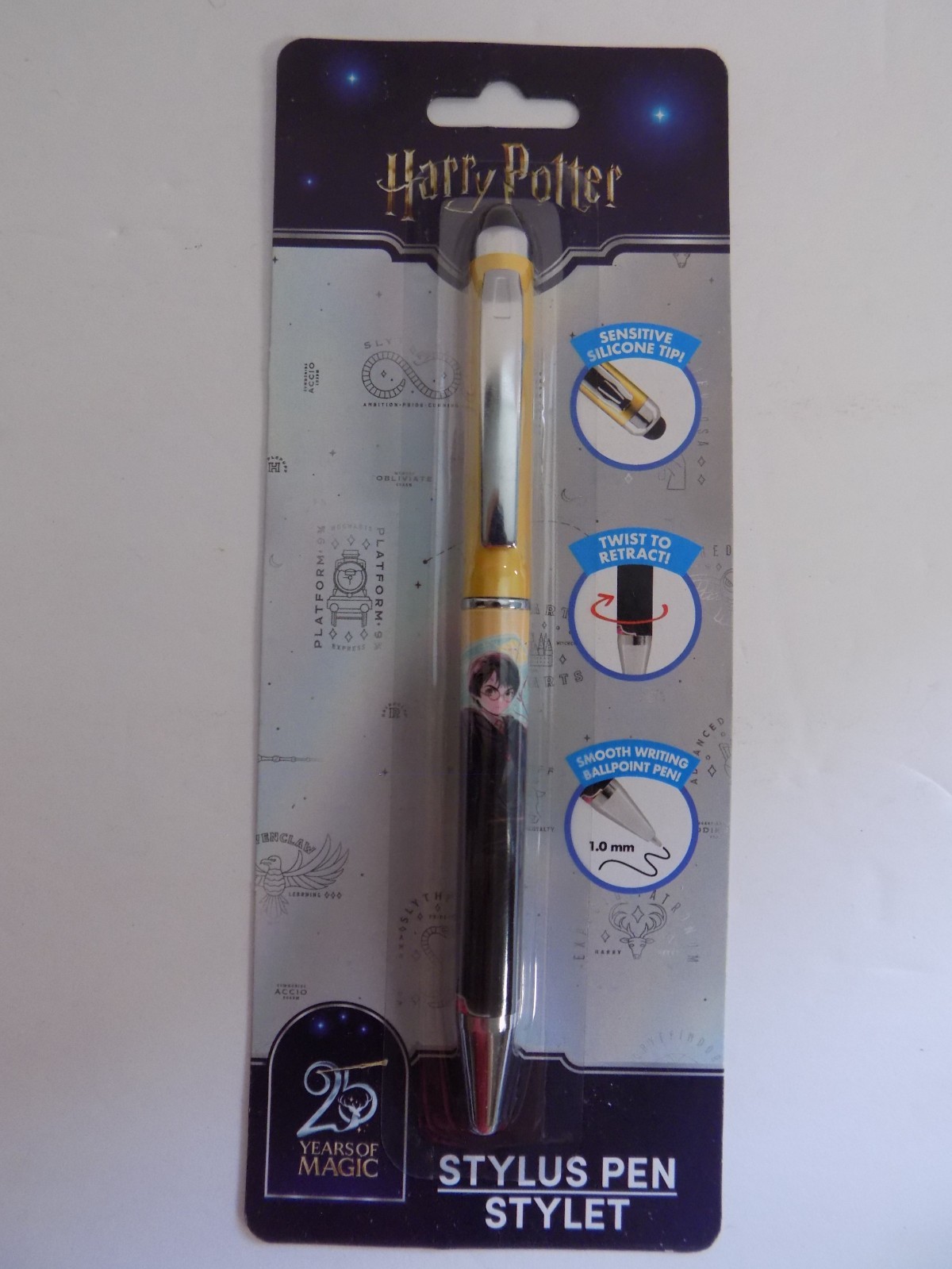 Harry Potter 25 Years of Magic Stylus Pen & 1.0mm Ballpoint Pen