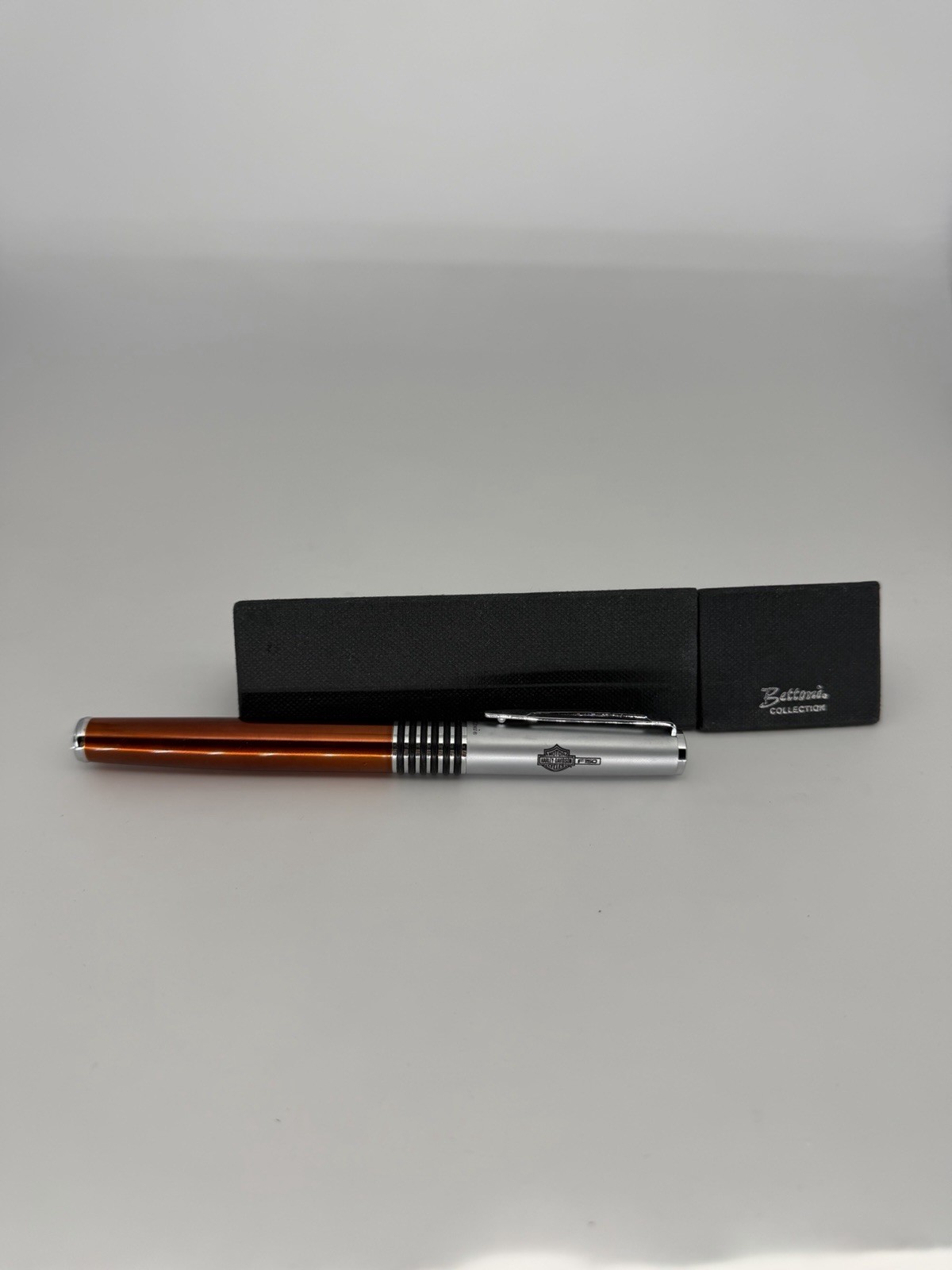 Bettoni collection ball point pen Black Orange & Chrome Harley Davidson F150