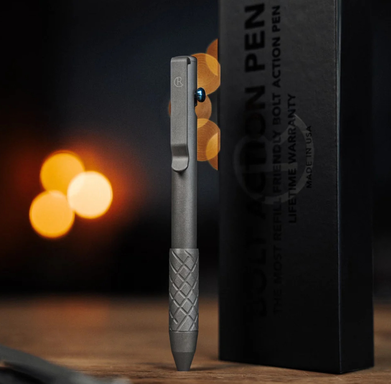Big Idea Design Chris Reeve CRK Collab USA Made Bolt Action Titanium Pen – NEW!!