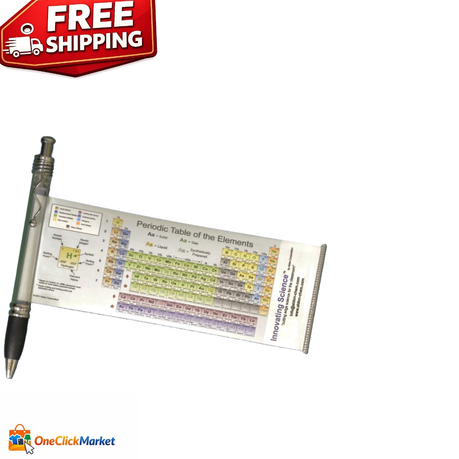 Innovating Science Dual-Sided Periodic Table Pen – For Learning Chemistry