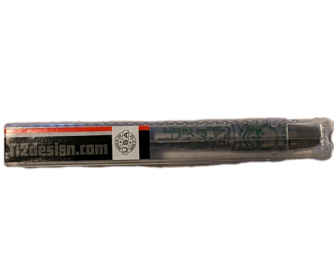 Ti2 Designs Tech Skull Techliner Titanium Machined Pen of the month