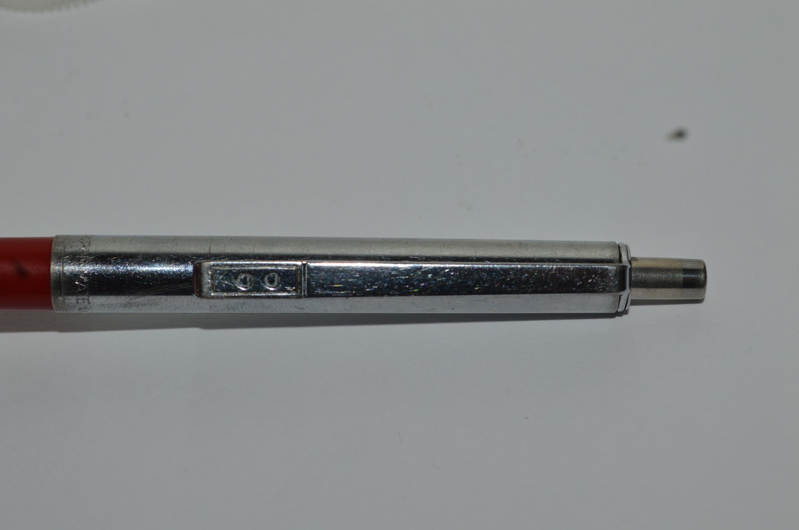 Paper Mate PROFILE #1 SLIM Grip Ballpoint Pen Red Barrel Made In USA 1980s