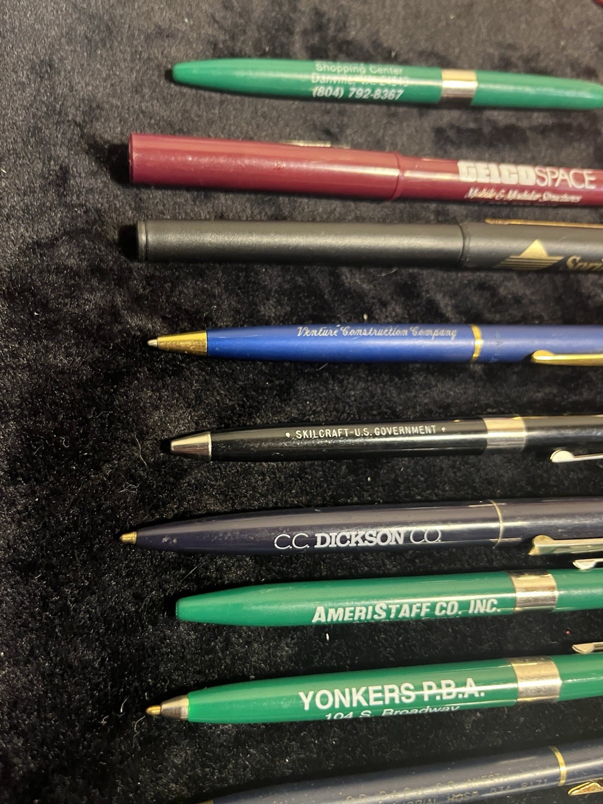 (14) Pen Lot Advertising US Government Hilton Sprint Hospital Jewelers