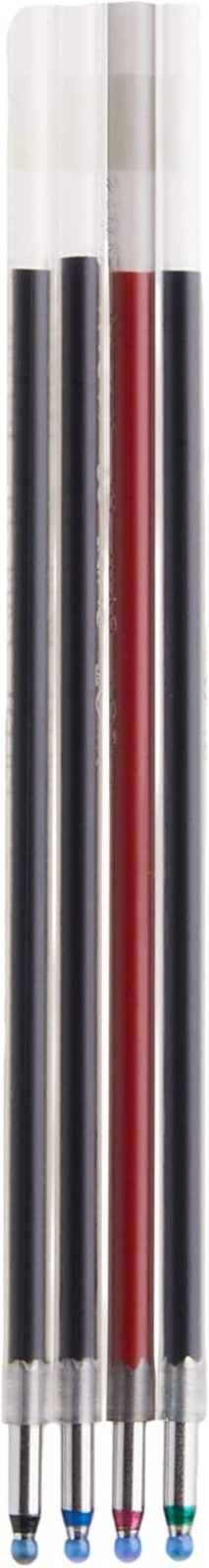Versatile 4-Pack Dr. Grip Ink Refills – Fine Point, Black, Red, Blue, Green