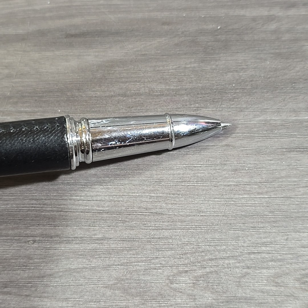 BETTONI Ballpoint Pen Daimler Chrysler Metal With Leather?