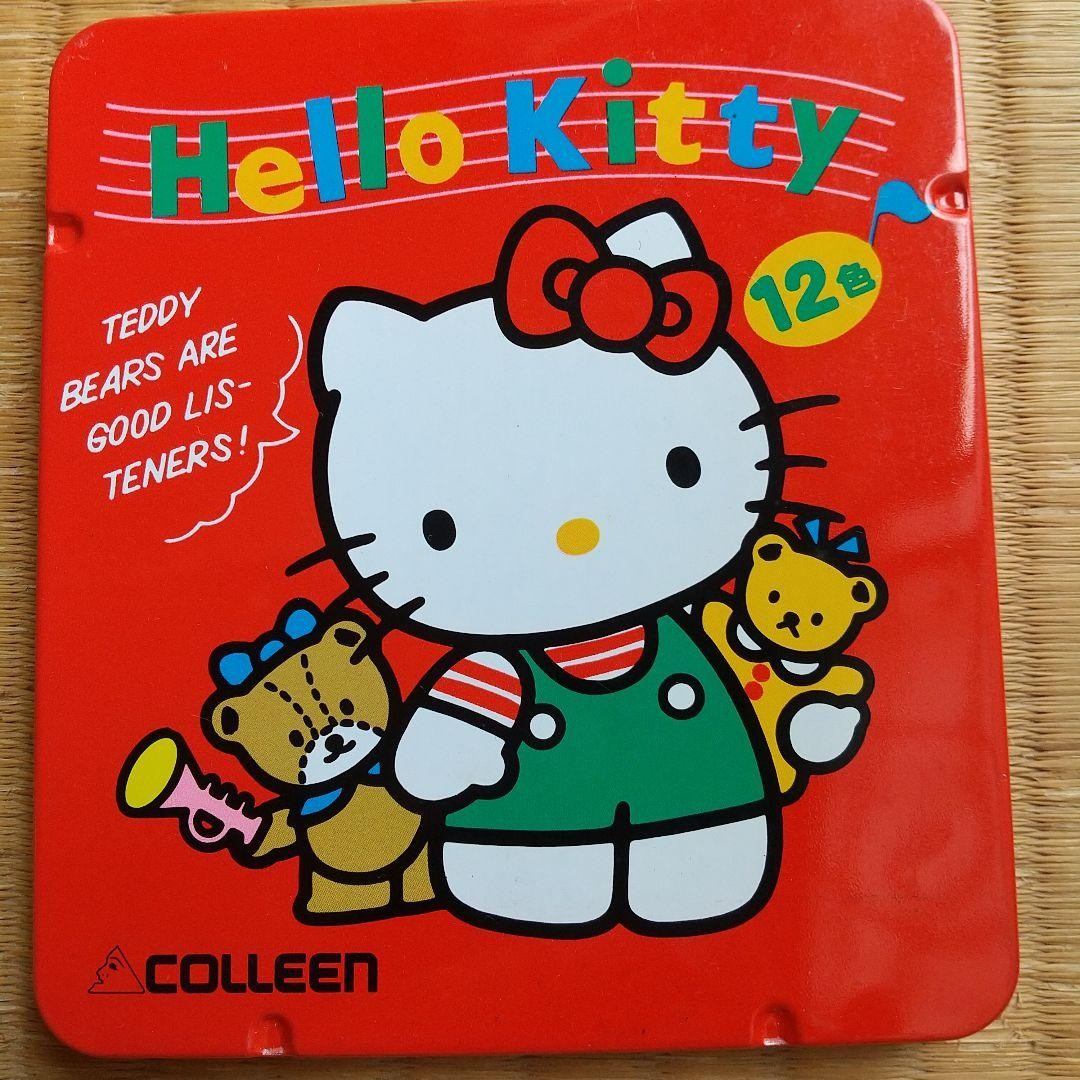 Sanrio/Colin Hello Kitty Tiny Chum Colored Pencils 12 Colors/Mini Size #80f87f