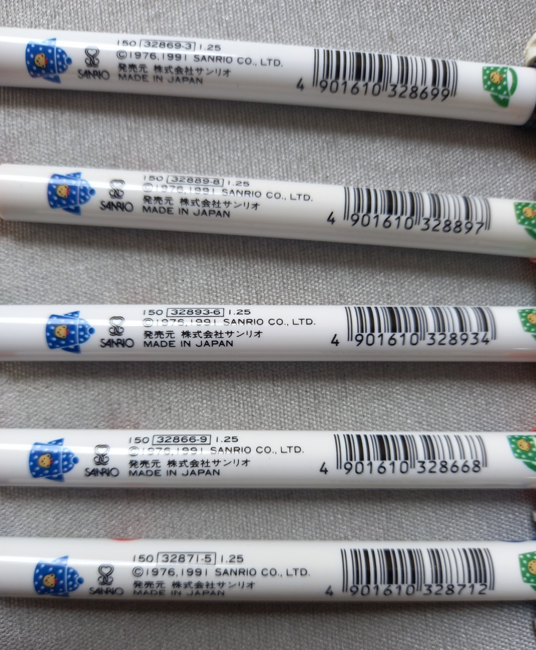SANRIO Ballpoint Pen «Hello Kitty» Clip&Cap in 5 color (Charms on Clip).