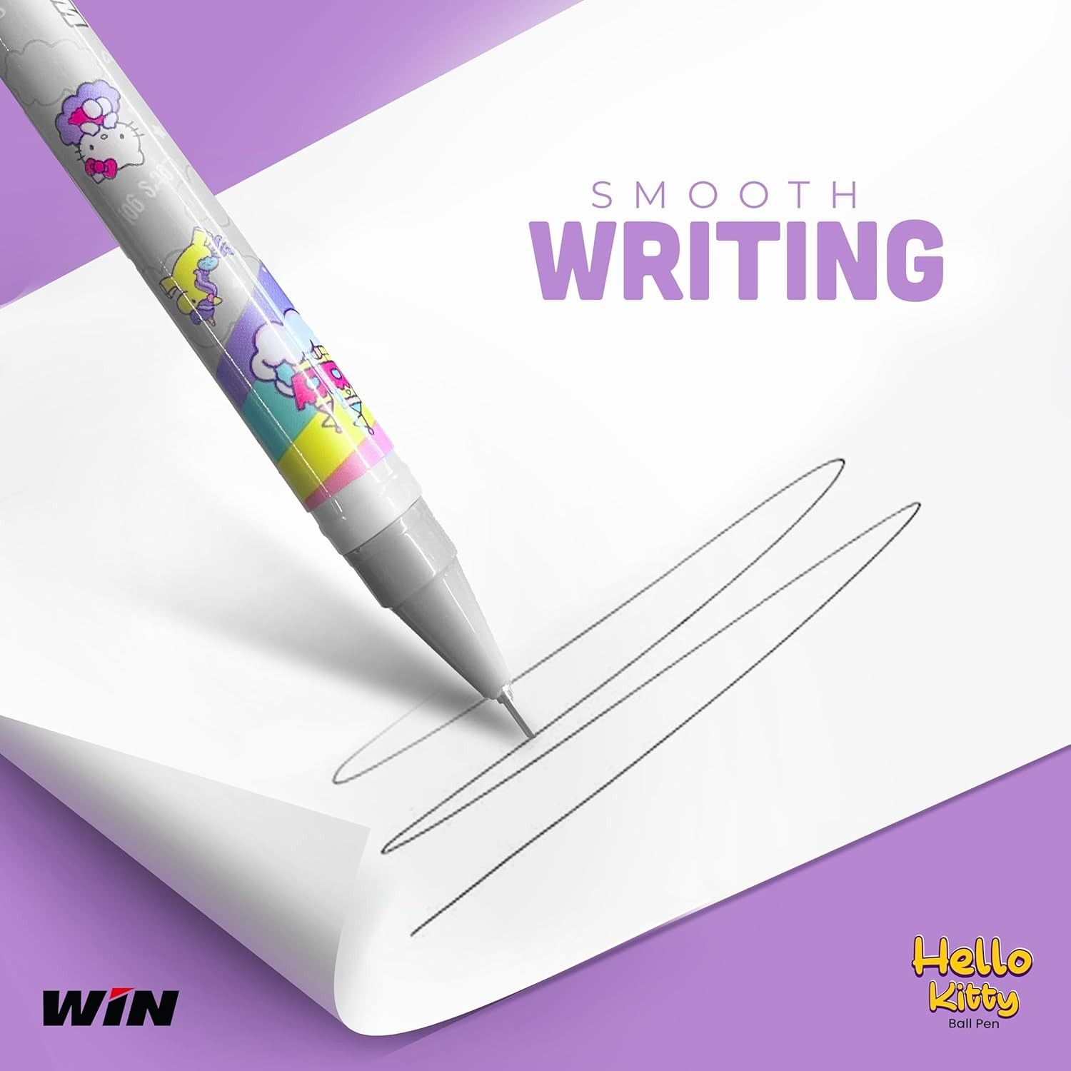 WIN Hello Kitty Ball Pen With Comfortable Grip For Smooth & Smudge Free Writing