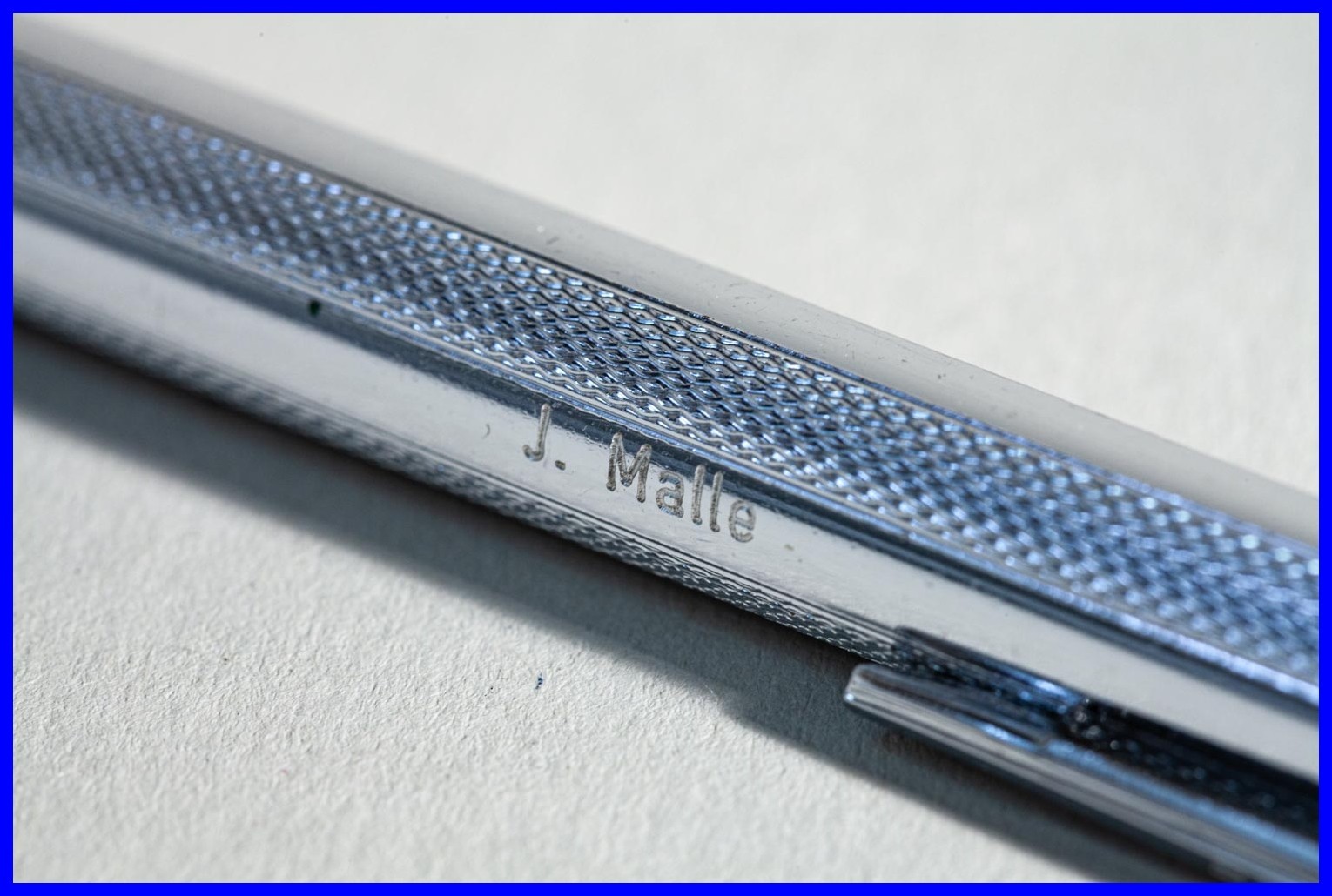 1961-1970 Bolavisio 2-Color Multi Ballpoint Pen Steel “J. Malle” Engraving