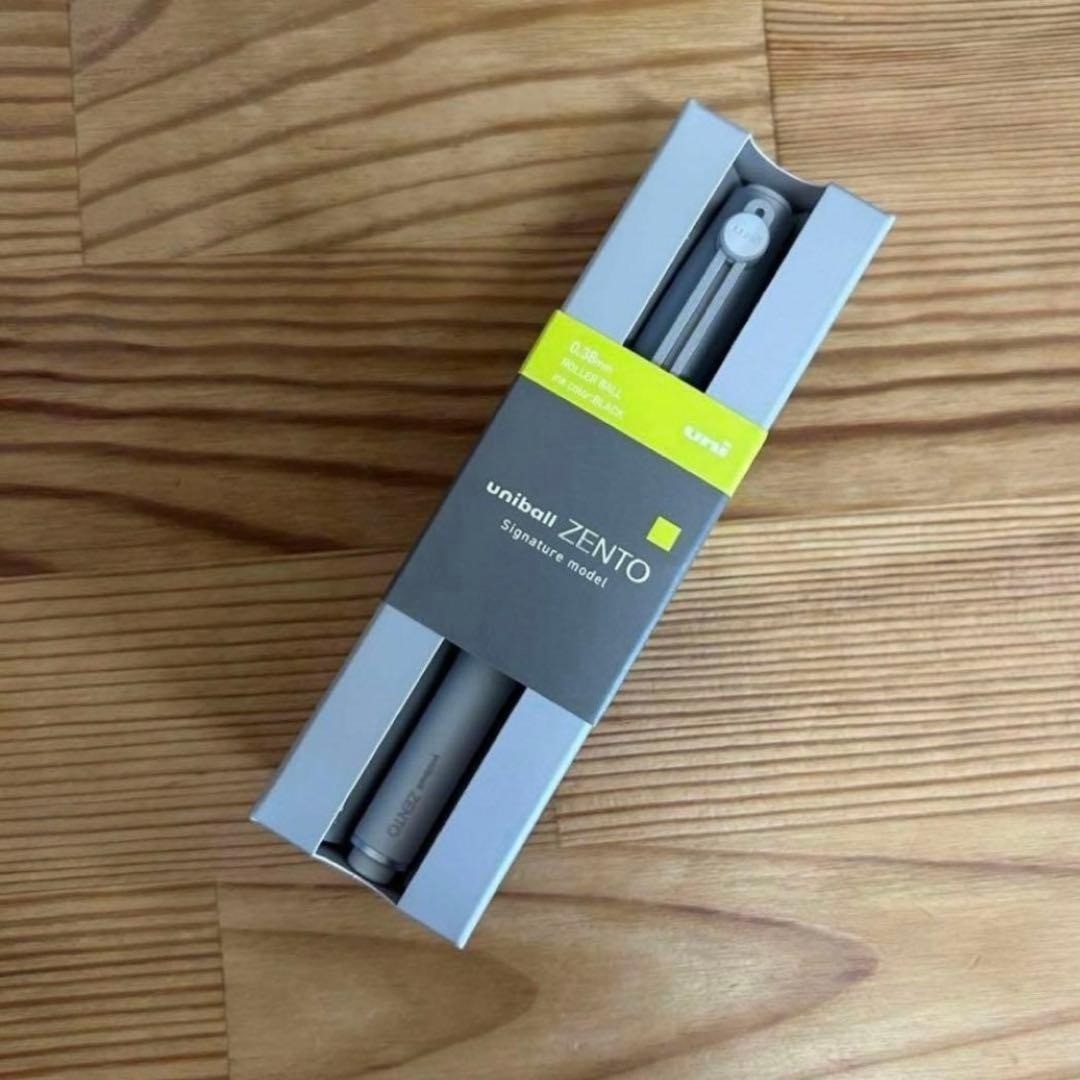 Mitsubishi Pencil uniball ZENTO signature model silver 0.38mm From Japan NEW