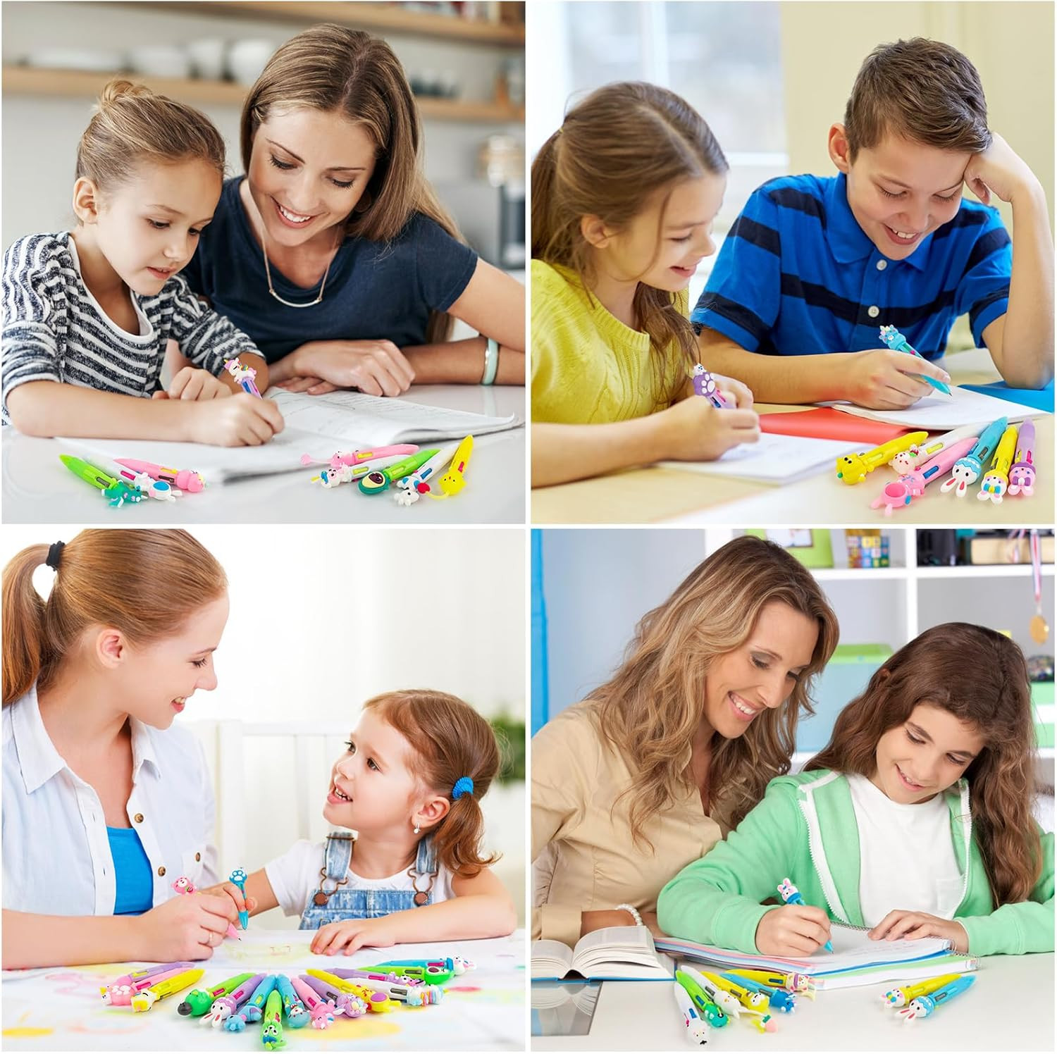 Multicolor Pen in One – Cute Pens for Kids – 42-Pack Multicolor Pens, Perfect fo