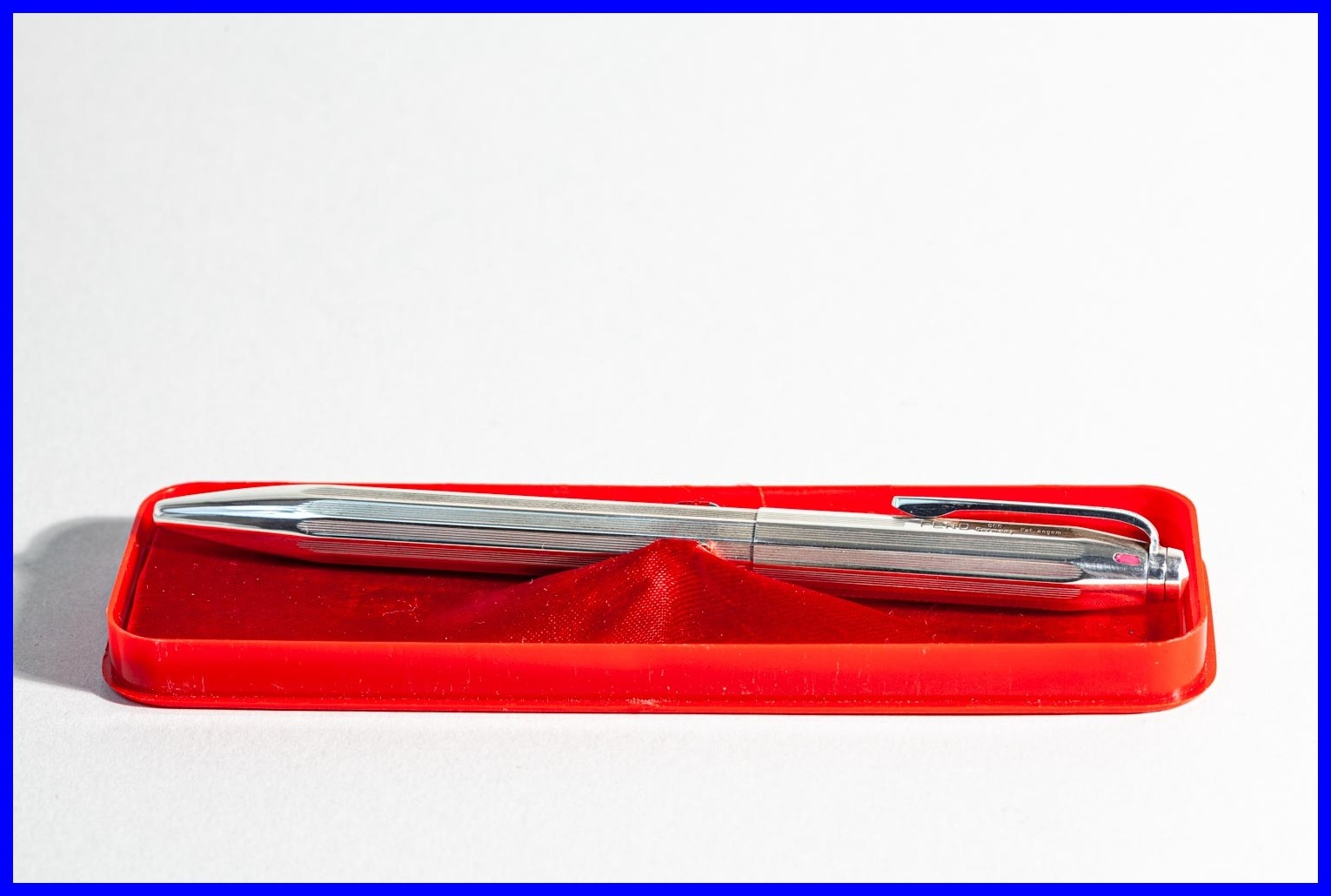 1960s 900 Silver FEND 3-Color Ballpoint Pen Gravity Mechanism Multi Color