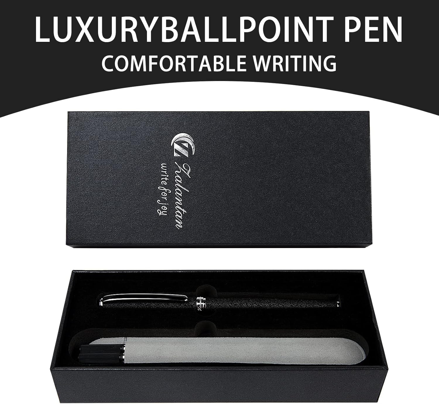 Nice Pens,Luxury Pen with Cace,Fancy Pens Ballpoint Pen Smooth Writing Experienc