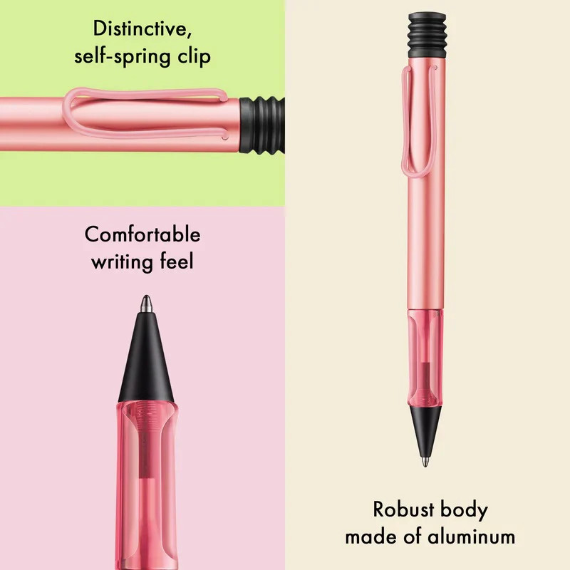 Lamy AL-Star Aluminum Ballpoint Pen, Flamingo
