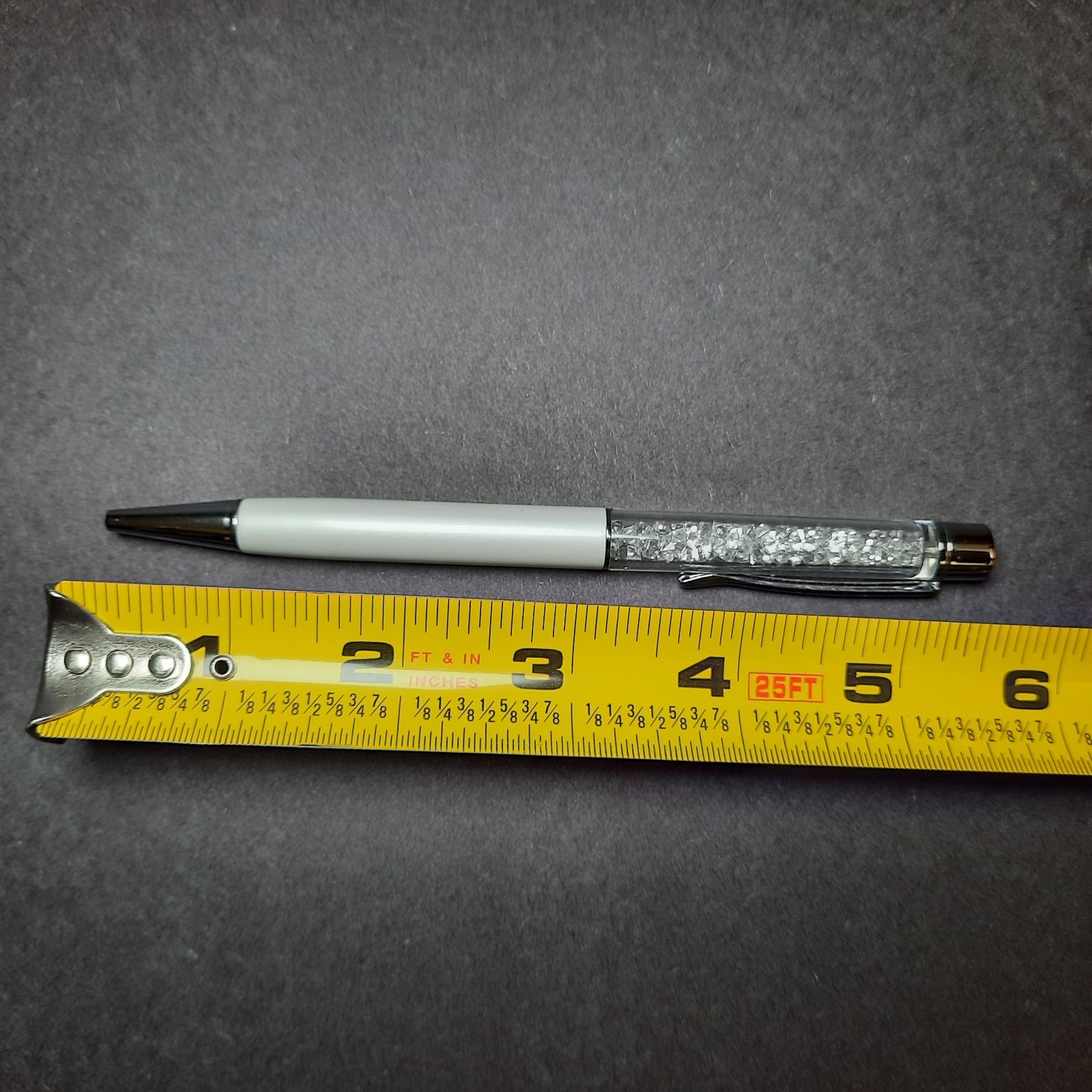 Swarovski Crystalline Ballpoint Pen White & Silver Black Ink