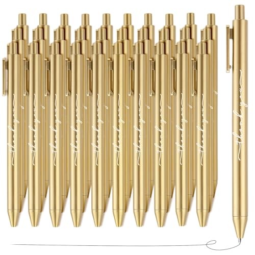 pcs Thank You Pens Bulk Cute Multicolor Ballpoint Pen for Server 30 Gold