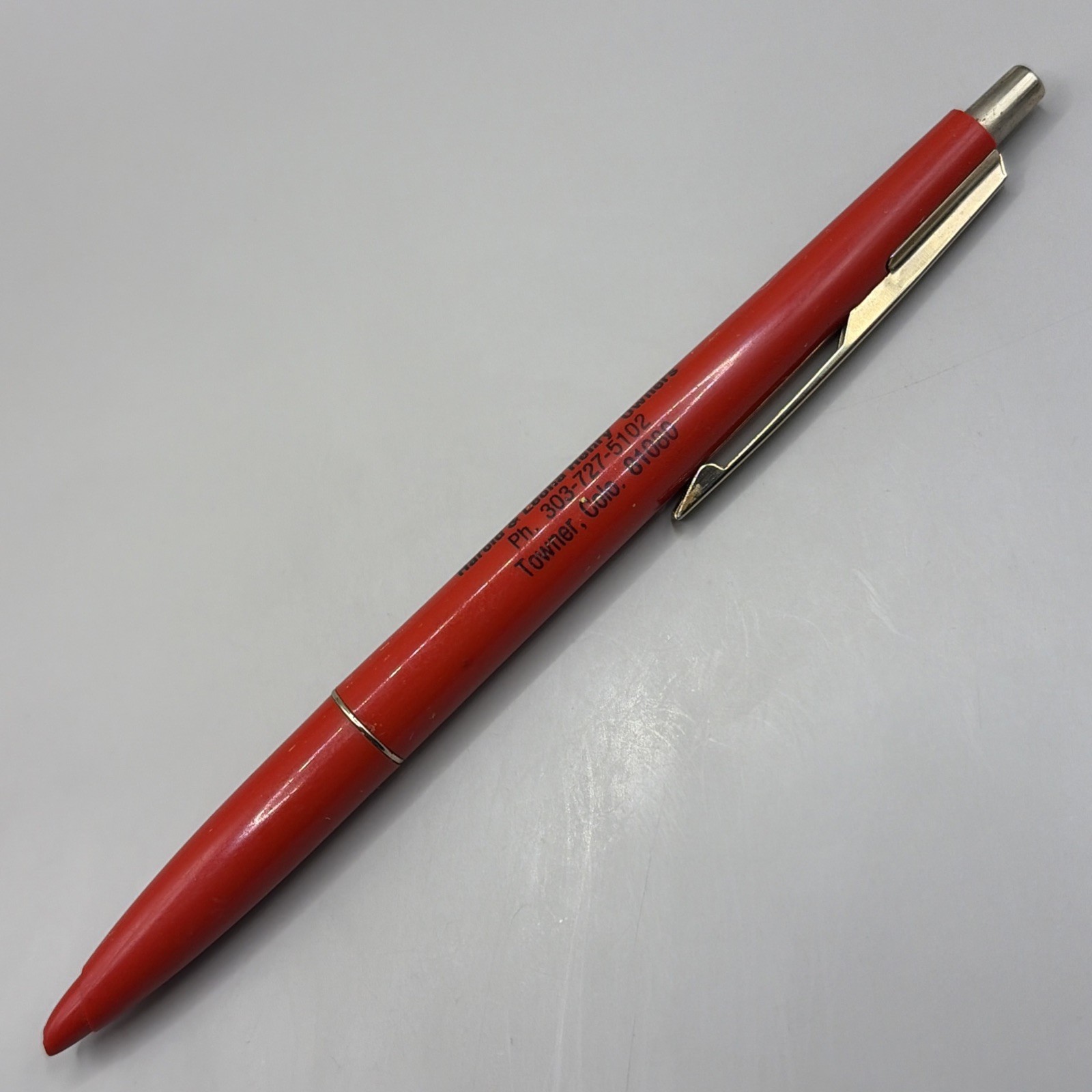 VTG Ballpoint Pen CONKLIN PRODUCTS Towner CO Harold & Leona Henry