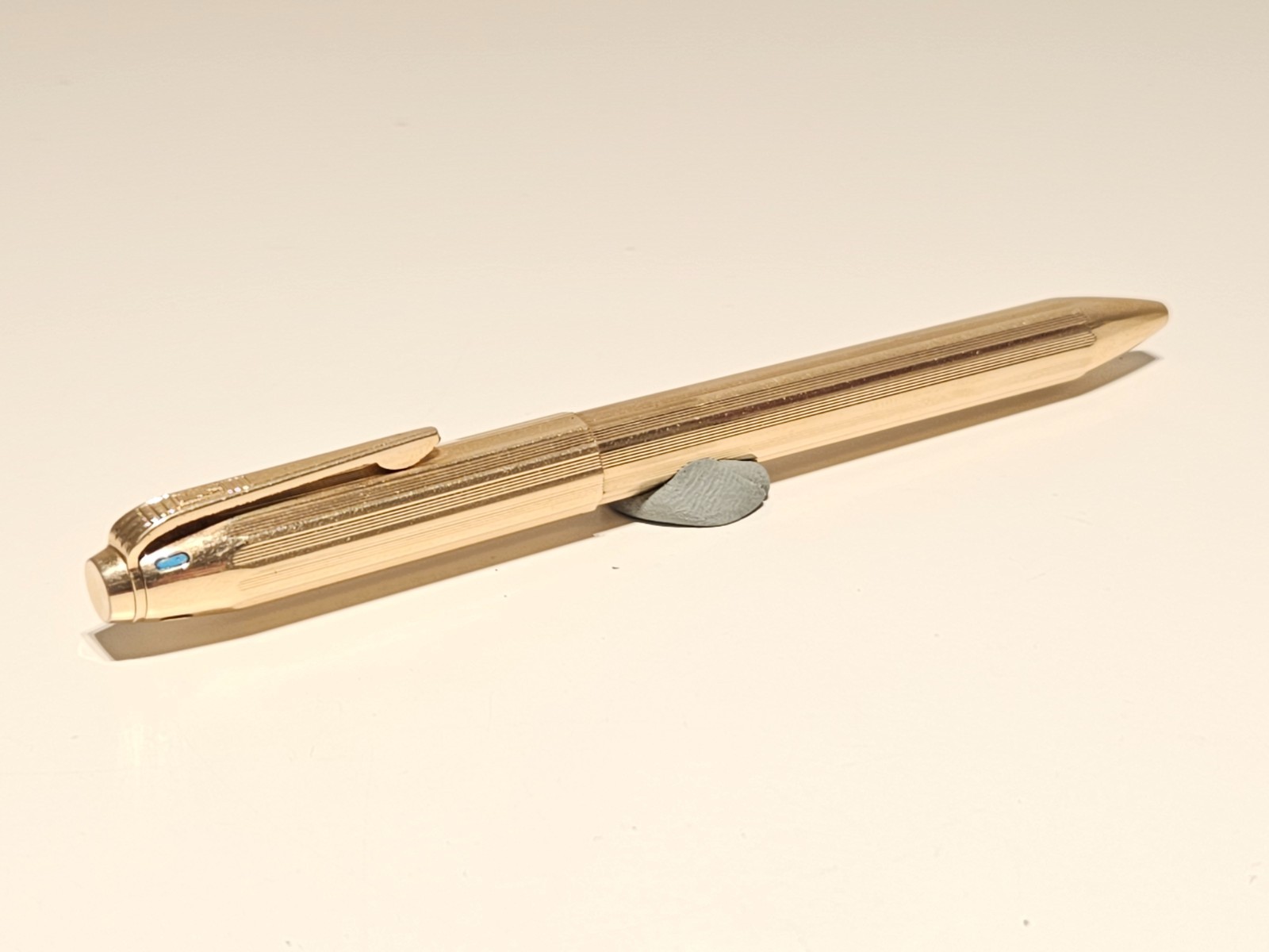 VINTAGE RARE LUXURY GOLD PLATED FOUR COLOR BALLPOINT PEN»FEND»VISION CONTISTAHL