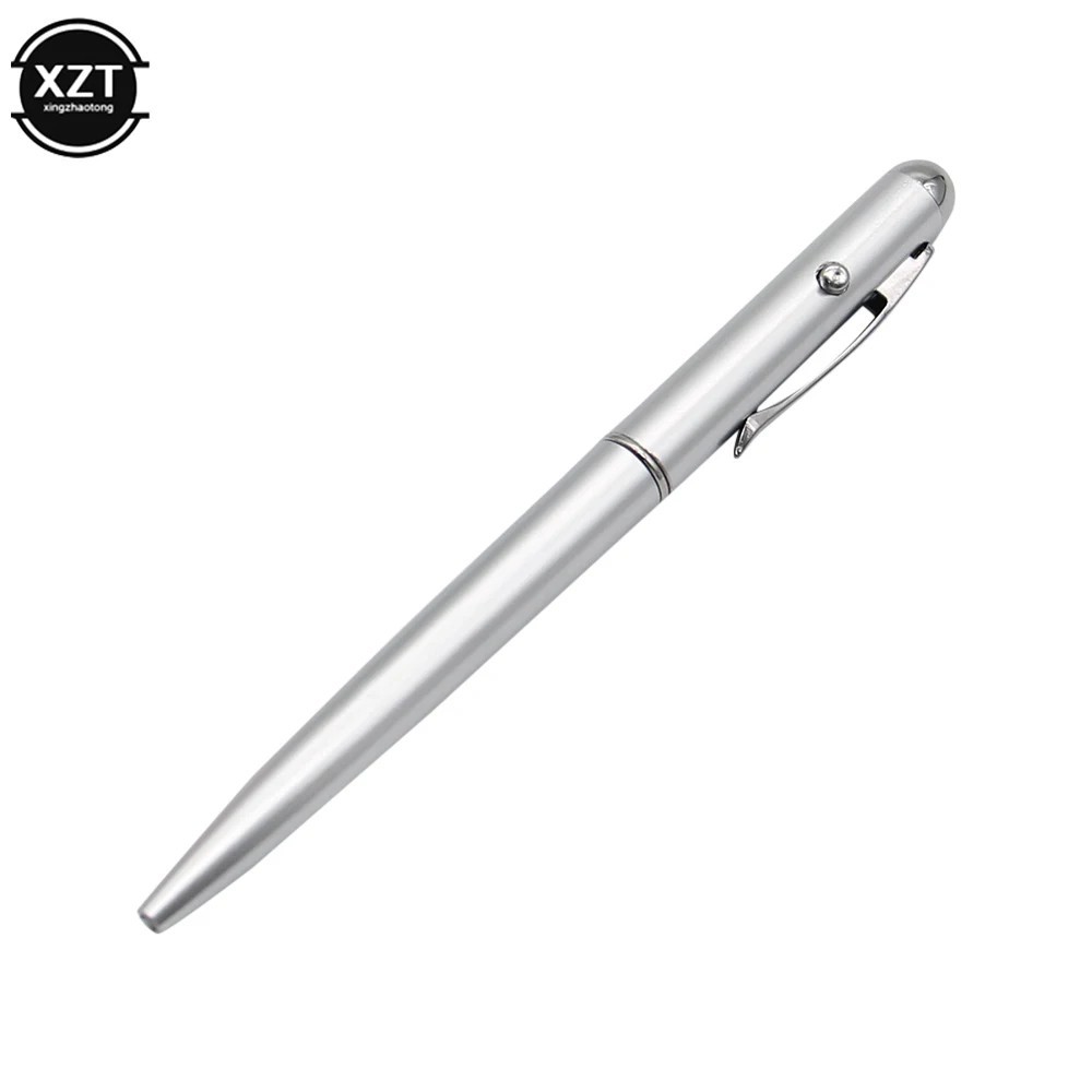 1PC Invisible Ink Pen Novelty Plastic Material Ballpoint Pens With Uv Light Magi