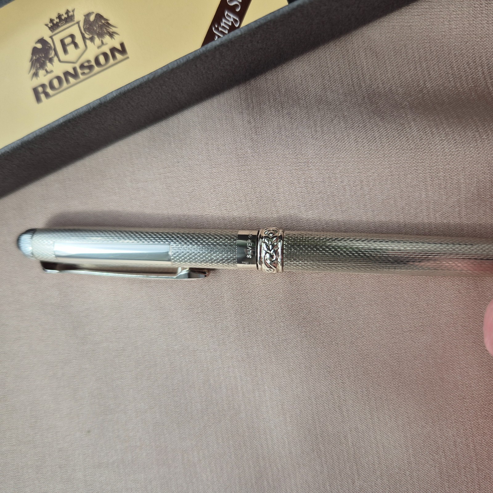 SOLID 925 STERLING SILVER Ronson Pen | NOT PLATE | MINT NOS Private Collection