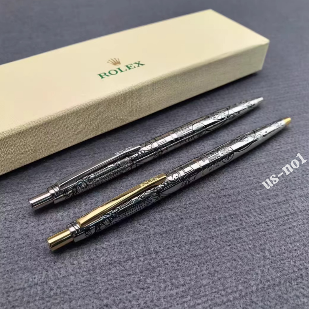 Rolex Silver Finish Ballpoint Pen New Perfect Gift for Bosses Rare VIP Gift