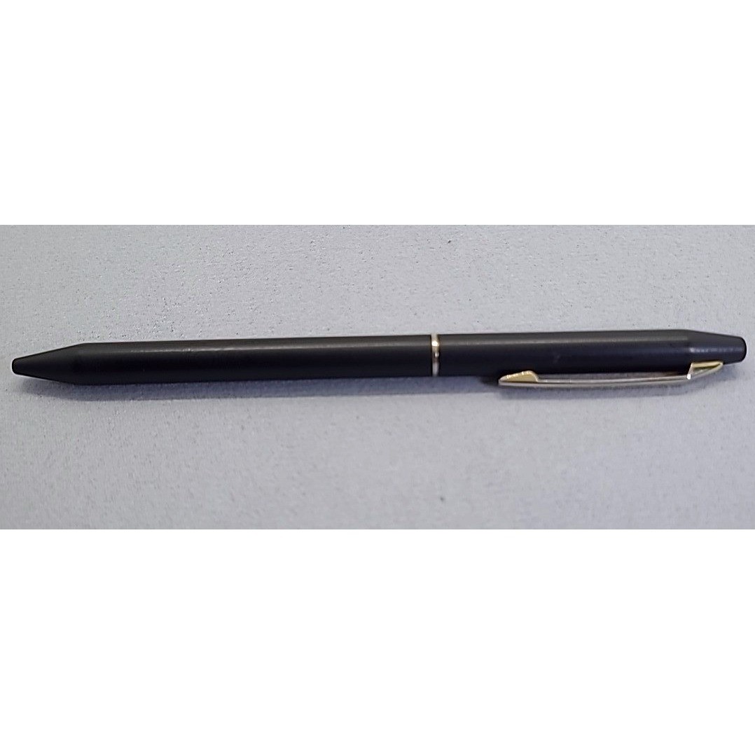 Vintage Chromatic Pen Black Matte Twist Ballpoint USA Pat Gold Trim