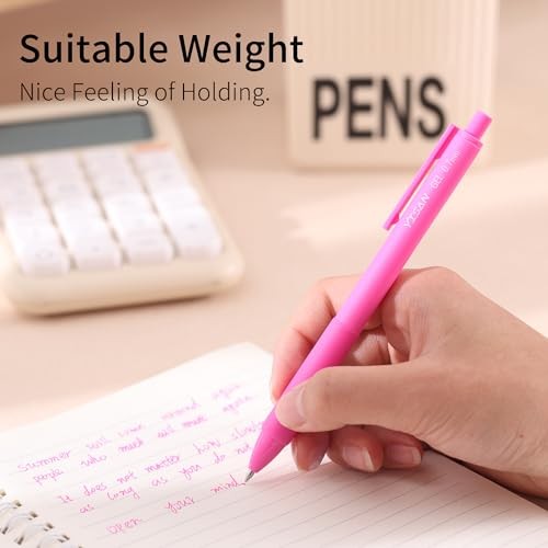 Colored Gel Pens,12 Pcs,0.7mm Fine Point | Retractable, Quick-Dry Multicolor
