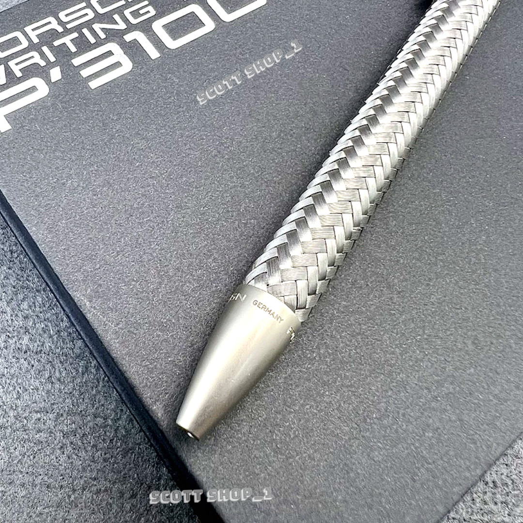 Porsche Design P3100 TecFlex Braided Weave Ballpoint Pen Luxury Collectible