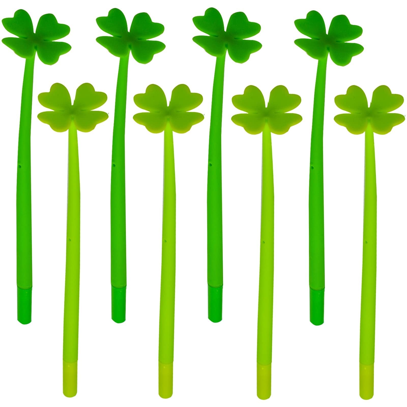 Four Leaf Clover Ballpoint Pen 12 Pieces Set 0.5mm Black Ink Gel Stationery