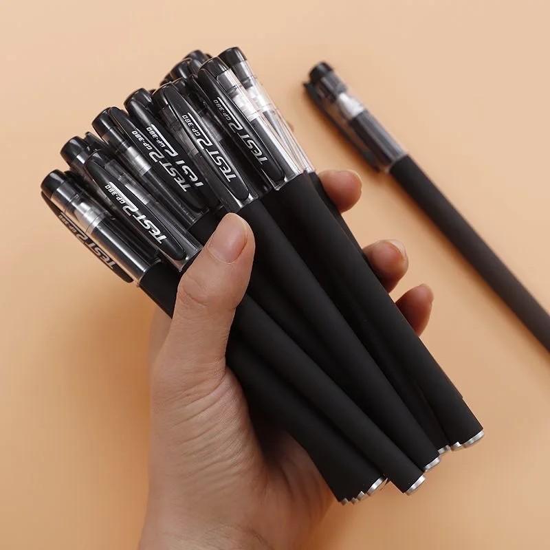10PCS Ball Point Pens BLACK Gel Ink Pen Smooth Writing – 0.5mm Nib – Best Price