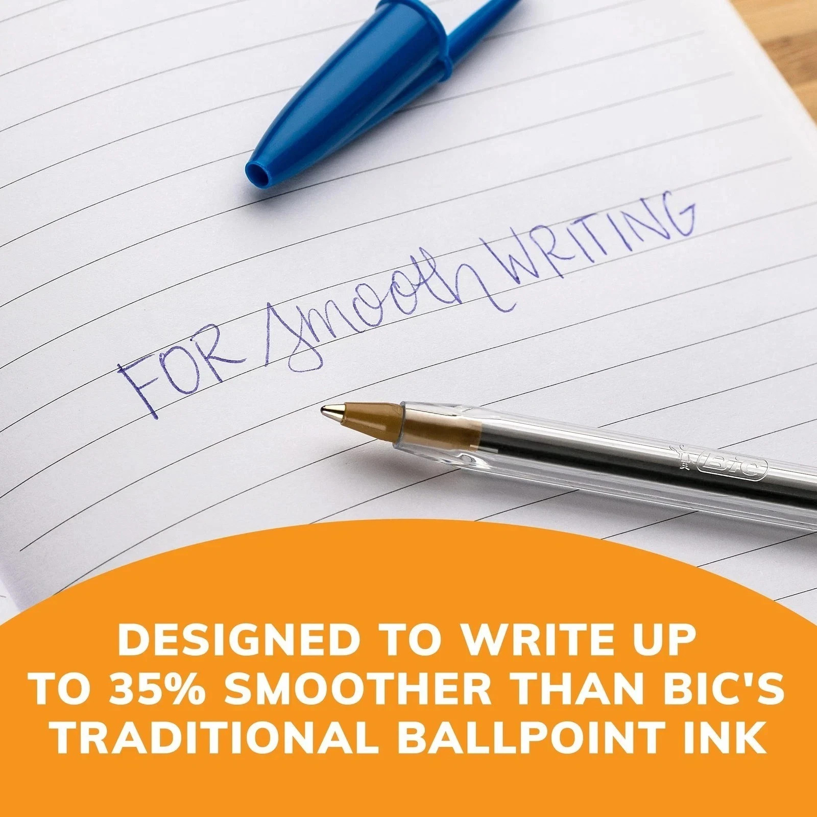 Pack of 10 Ballpoint Pen – Blue Ink Ball Point Pens for Office Writing School