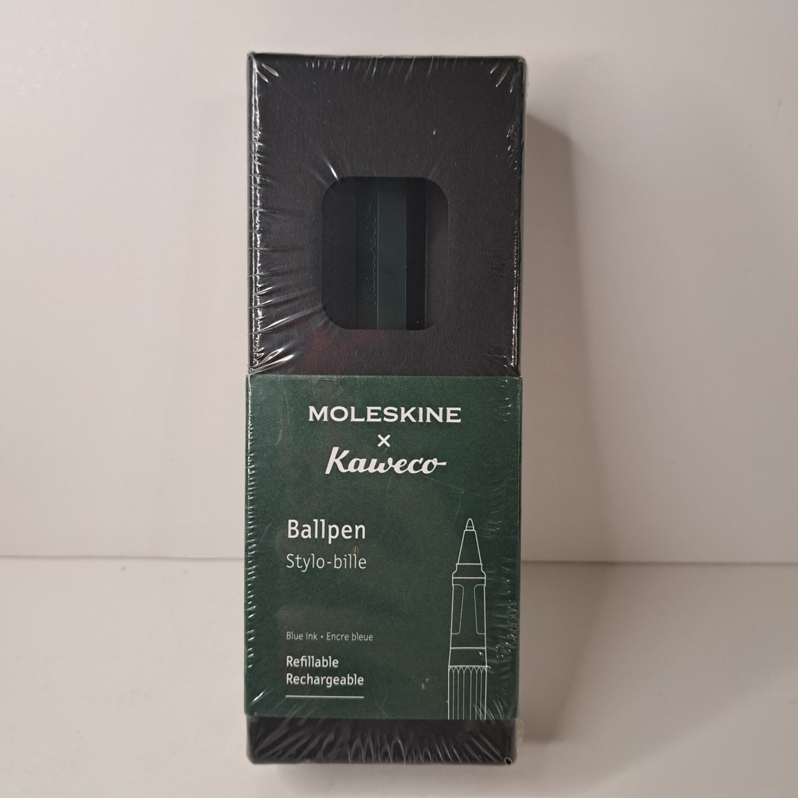 NEW Moleskine x Kaweco Ballpoint Pen, Green, Medium Point (1.0 MM), Blue Ink