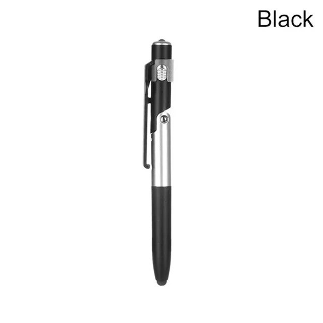 4-in-1 Multifunction Ballpoint Pen LED Light Foldable Phone Stand Night Reading