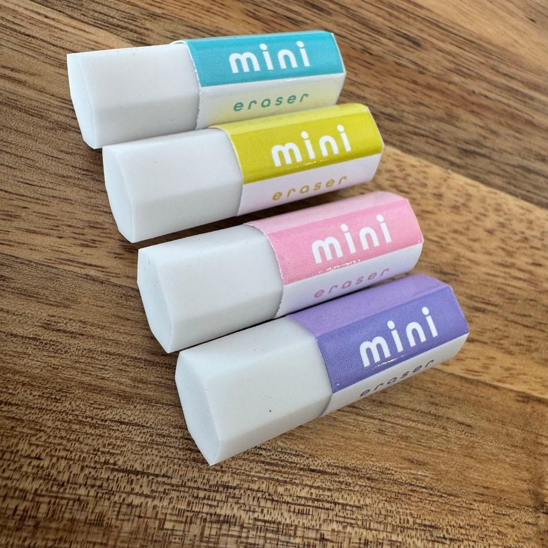 Pencil Eraser, Small Gift, 2B Pencils, Mini Eraser Set, 10 Pcs, Wrapped #1ef3a4