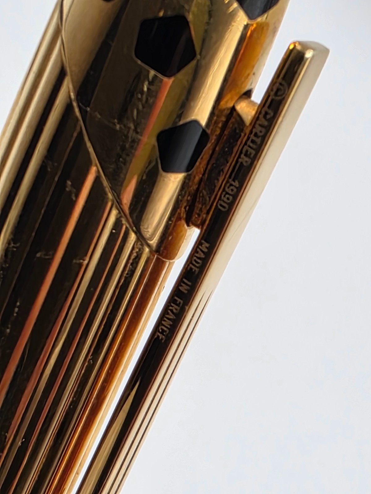 Cartier Panthere Trinity Rings Gold Ballpoint Pen – Used Good – France 1990