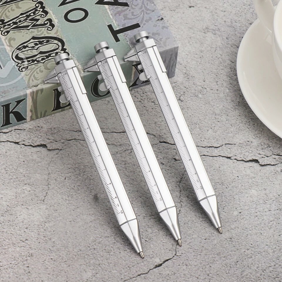 1PC Multifunction 0.5mm Gel Ink Pen Vernier Caliper Roller Ball Pen writing