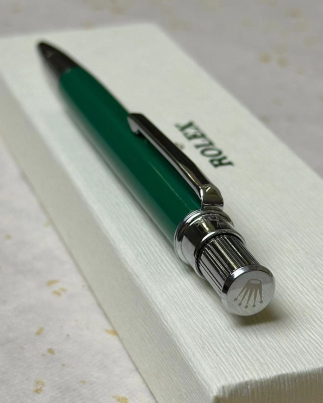 Rolex Emerald Green Ballpoint Pen Oyster – Exclusive VIP AD Luxury – NIB