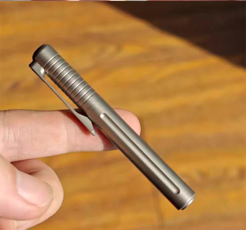 New EDC TC4 Titanium Alloy Practical Pocket Ballpoint Pen Outdoor Travel Pen