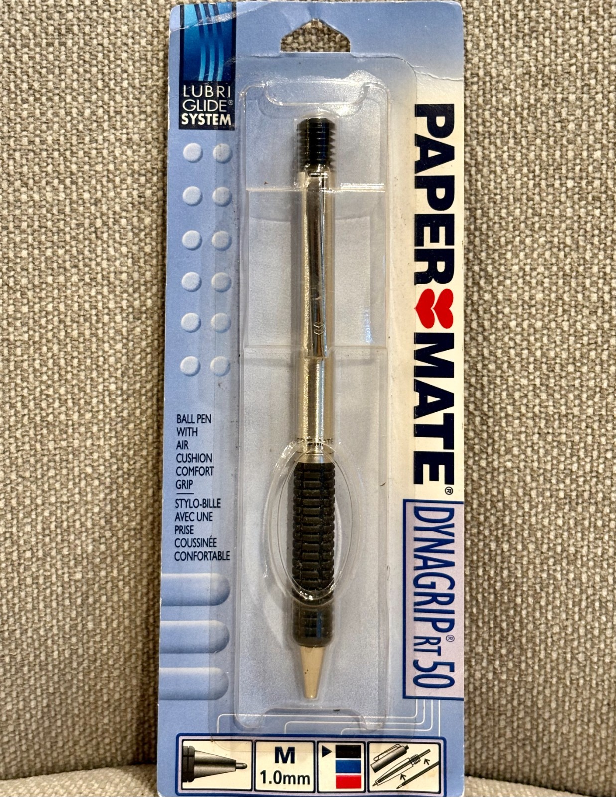 Paper Mate DYNAGRIP RT50 Ballpoint Pen Lubri Glide System – Black Ink – USA