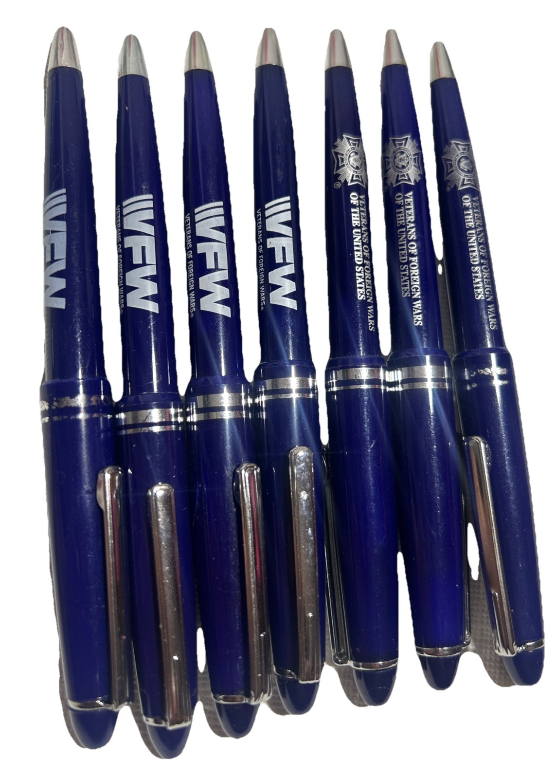 Vintage VFW Veterans Of Foreign Wars Of The United States Ink Pens Lot Of 7
