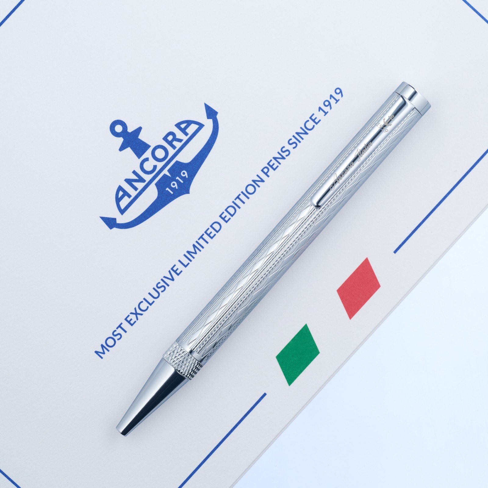 SOVEREIGN CHROME Limited edition of 888 pens by Ancora 1919 Italia brand new