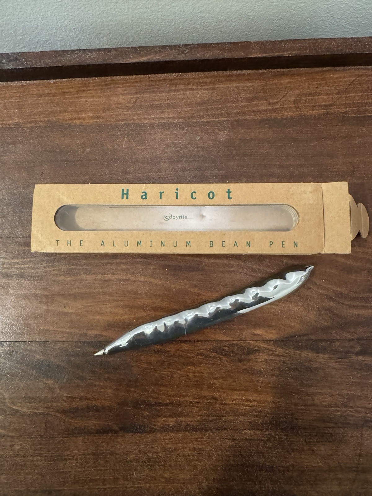 Vintage Haricot Aluminum Bean Pen Vintage Made In Italy New In Box Rare 1996