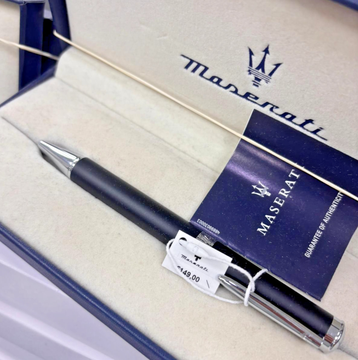 Maserati J880652002 Stainless Steel Ballpoint Pen Unisex