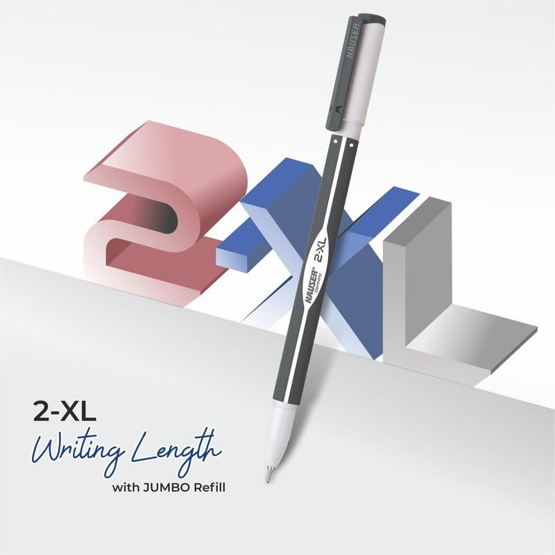 Hauser 2 XL Fine Tip Ball Pen With Comfortable Ink For Smudge Free Writing