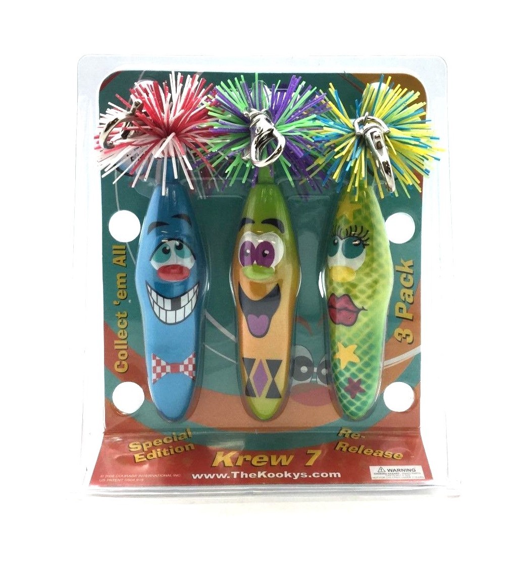 KOOKY KLICKERS 3pk KREW 7 Marco Rosko Shalimar Special Edt. GIFT PENS PARTY PEN