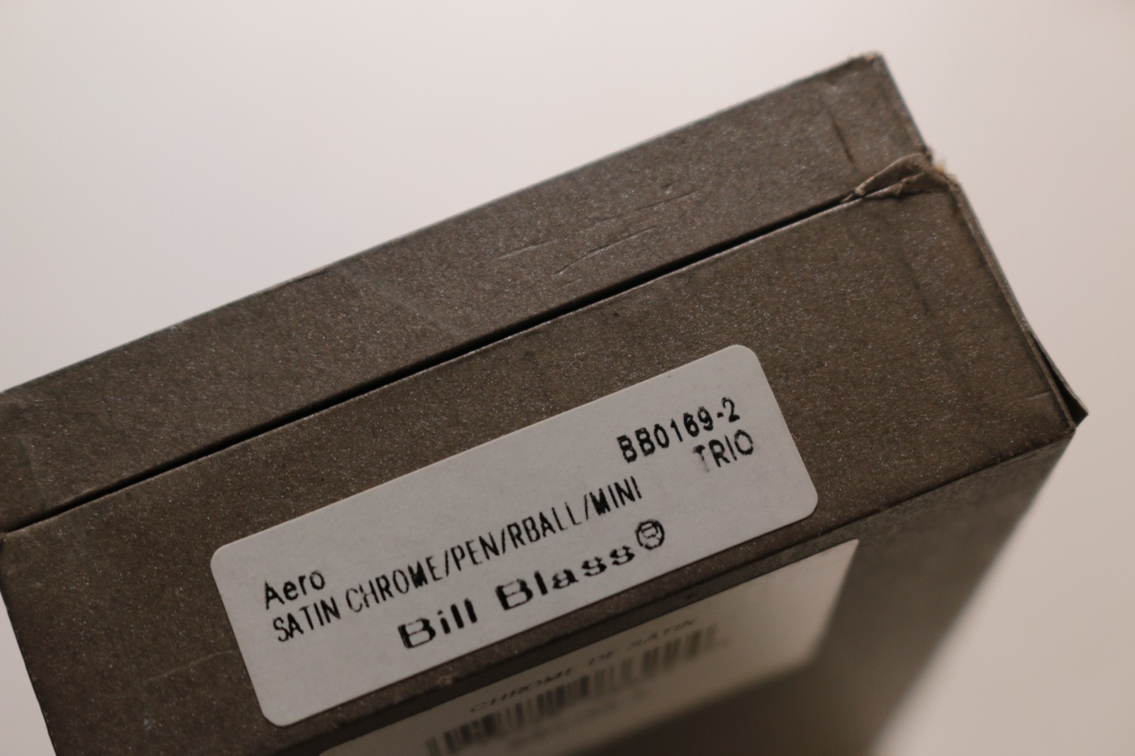 Cross Bill Blass Trio Aero Satin Chrome Ballpoint Pen BB0169-2 New in Gift Box