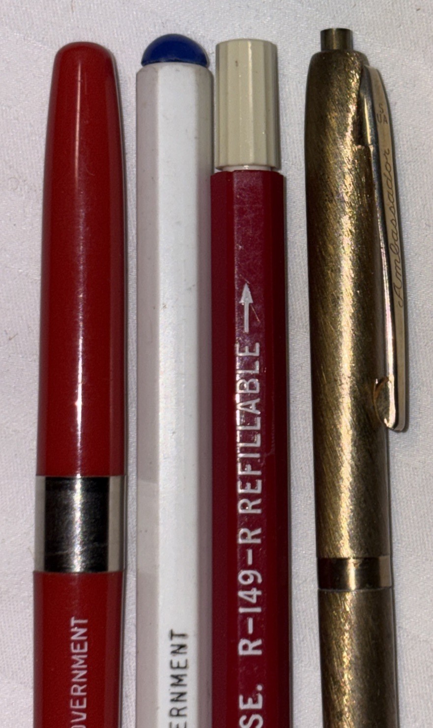 Vintage Ballpoint Pen Lot Parker, Scripto, Ballerina, USCO, All-Rite, Ambassador