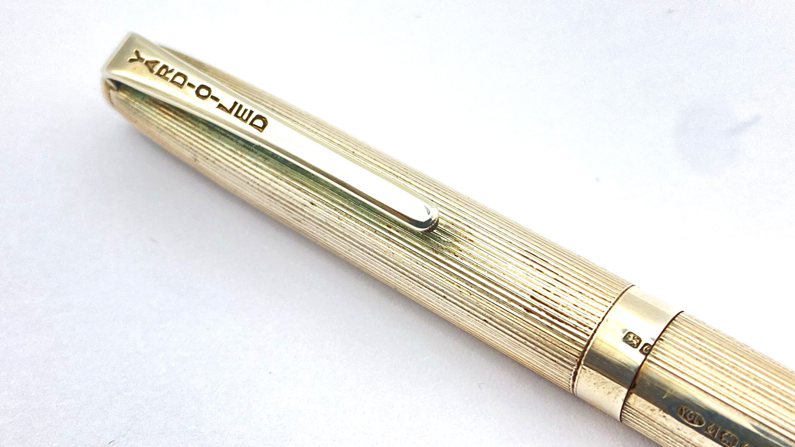 VINTAGE YARD O LED DELUXE BALLPOINT PEN IN STERLING SILVER MADE IN ENGLAND 1988