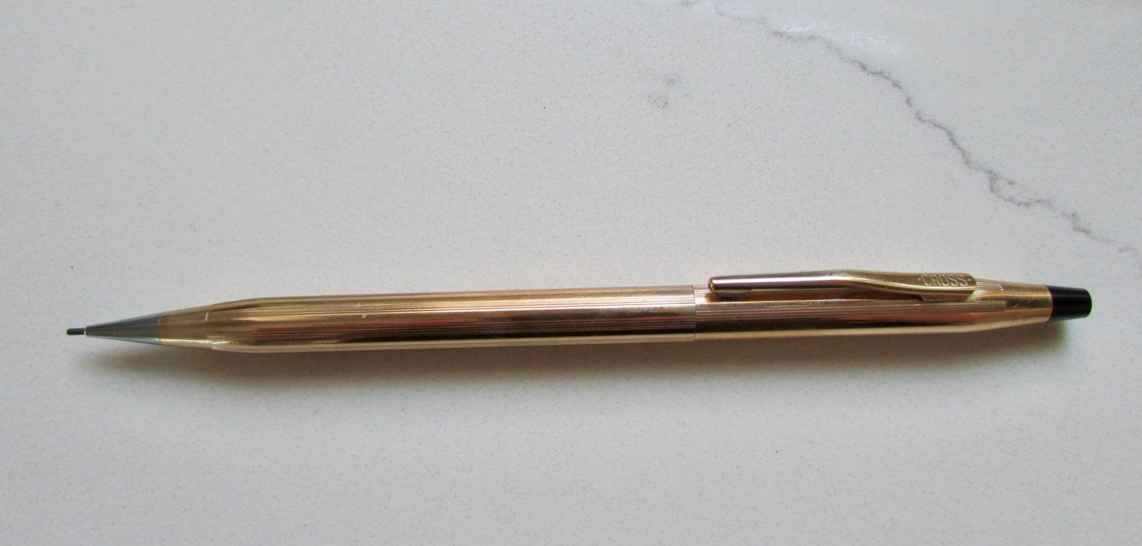 New Rare Cross10KT Gold Filled Pen and Pencil Illinois Bell/ATT Diamond Chip