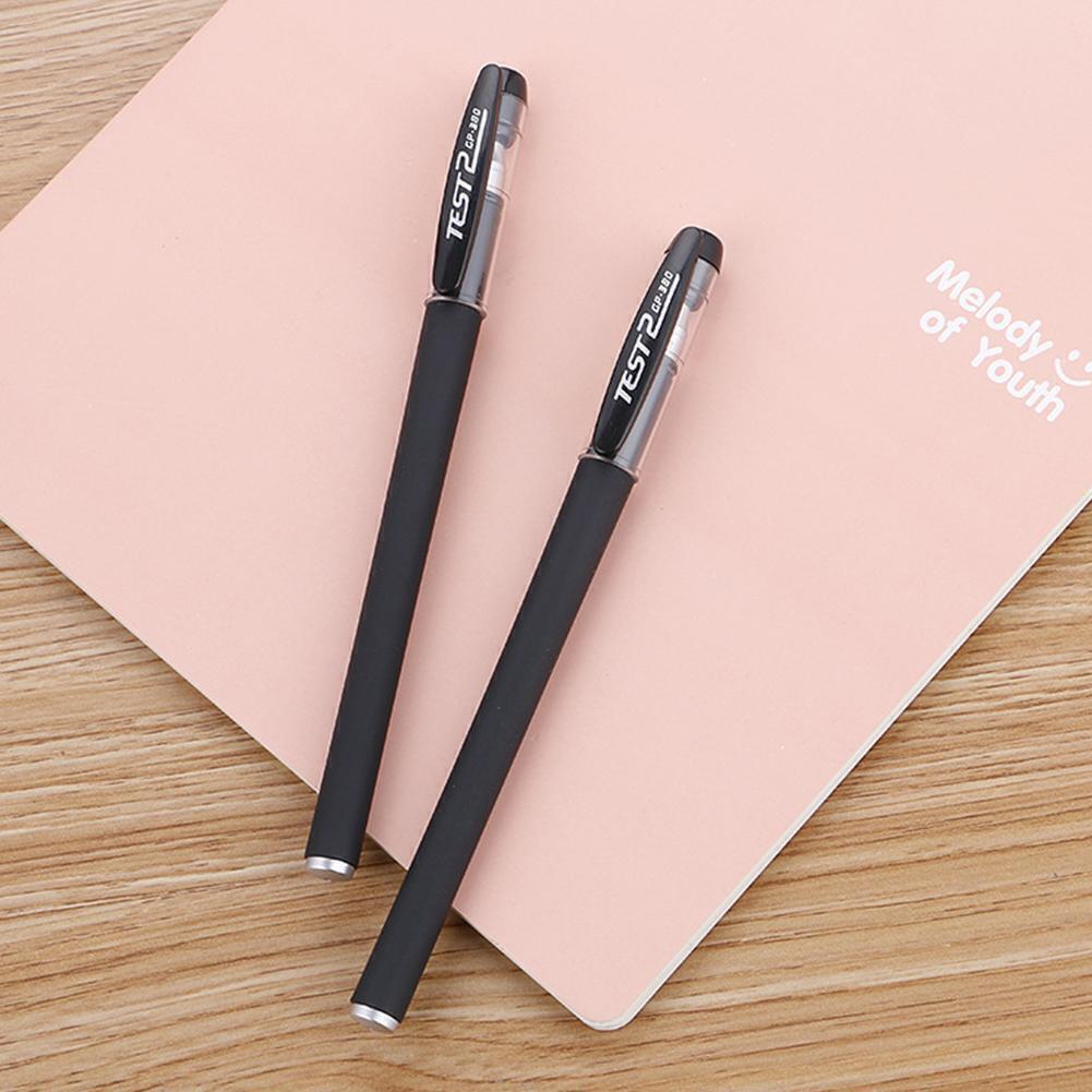NEW Black Gel Pen Full Matte Water 0.5 Pens Writing Stationery Supply Office US